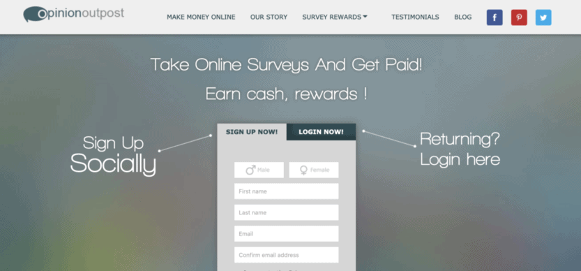 Opinion Outpost is the first site with the highest paying surveys 2021.